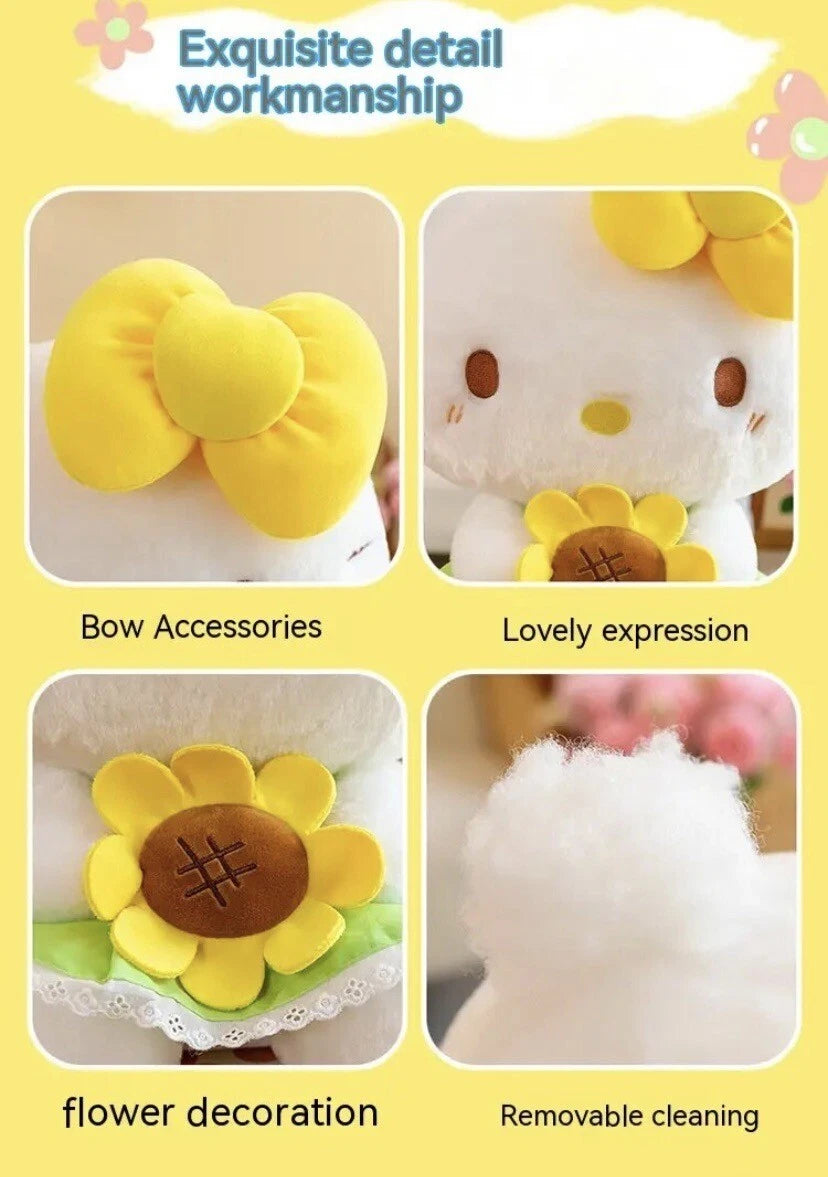 Sanrio: Hello Kitty Sunflower Series Sitting Plush 20cm