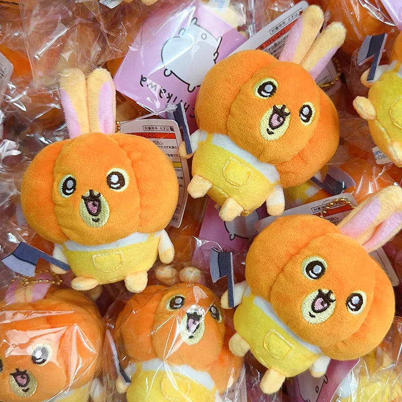 Chiikawa: Halloween Pumpkin Usagi Mascot Keychain (with Axe) 12cm