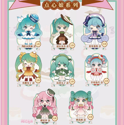 Hatsune Miku Dessert Maid Series Acrylic Magnetic Keychain Blind Box