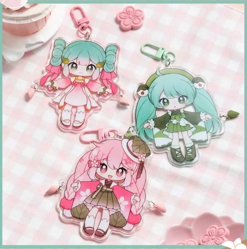 Hatsune Miku Dessert Maid Series Acrylic Magnetic Keychain Blind Box