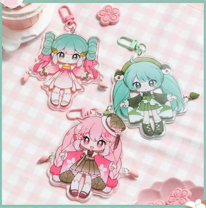 Hatsune Miku Dessert Maid Series Acrylic Magnetic Keychain Blind Box
