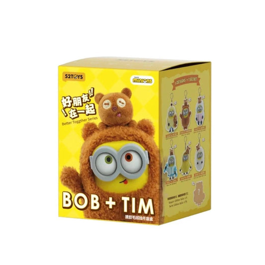 Minions Bob & Tim "Better Together" Series Vinyl Plush Keychain Blind Box