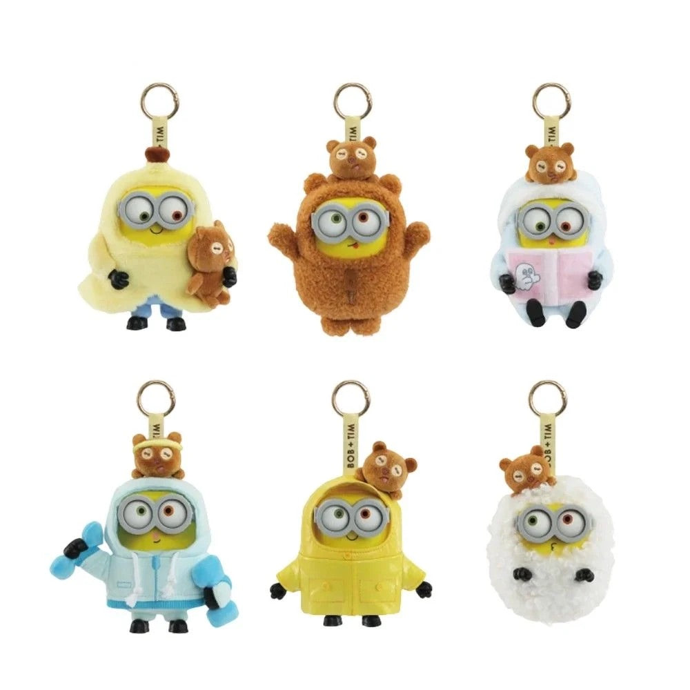 52TOYS Minions Bob & Tim "Better Together" Series Vinyl Plush Keychain Blind Box