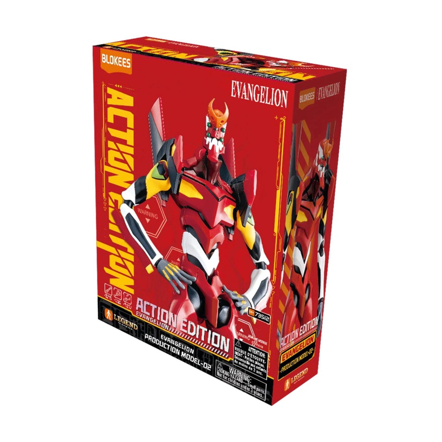 Blokees: Evangelion Unit-02 Super Dynamic Model Kit (Legendary Version)