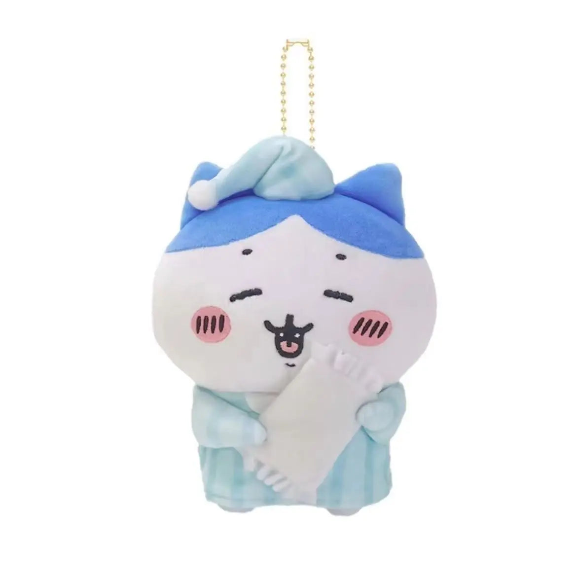 Chiikawa: Potetama Pajama Hachiware Mascot Keychain with Pillow Plush 12cm