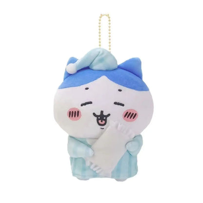 Chiikawa: Potetama Pajama Hachiware Mascot Keychain with Pillow Plush 12cm