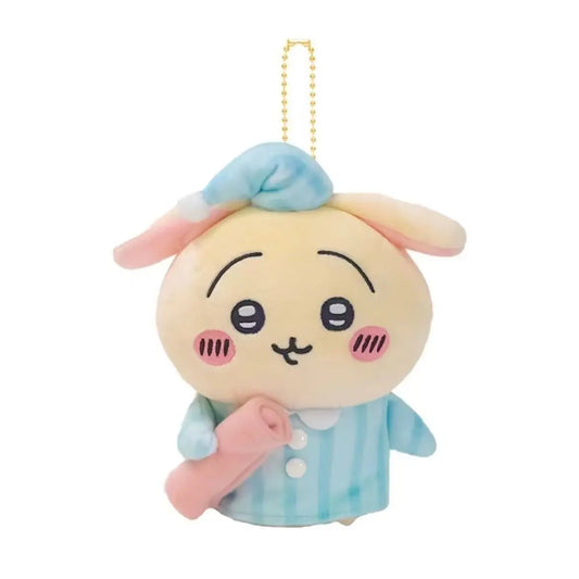 Chiikawa: Potetama Pajama Usagi Keychain with Rolled Blanket Plush 12cm