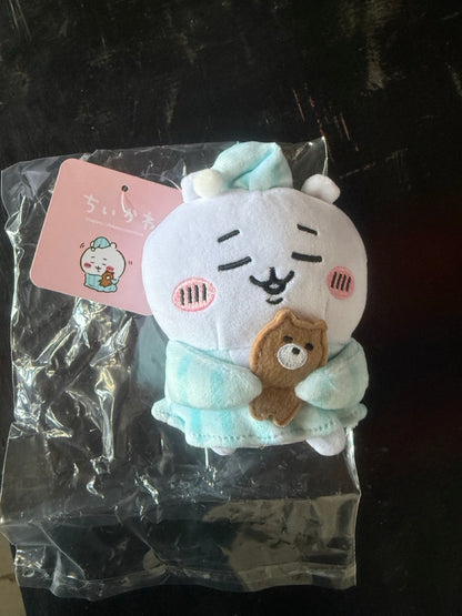 Chiikawa: Potetama Pajama Chiikawa Keychain with Bear Plush 12cm