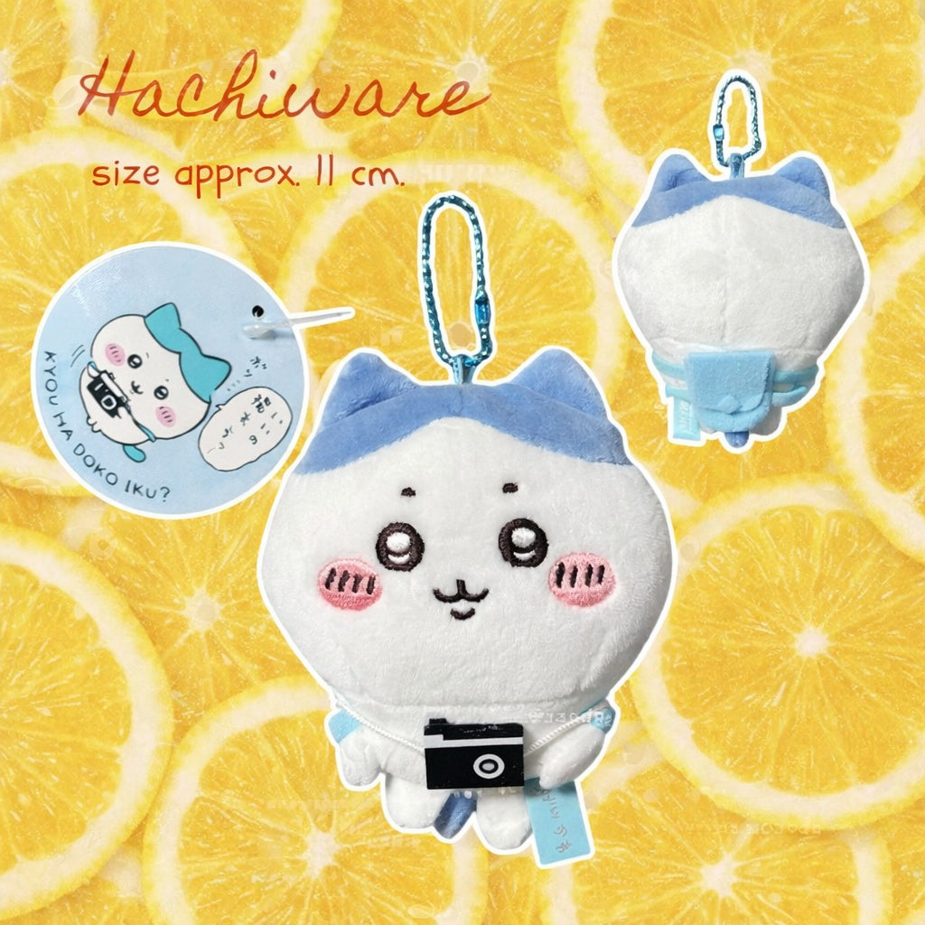 Chiikawa: "Where Are We Going Today?" Mascot Keychain (Hachiware Camera Ver.) 10cm