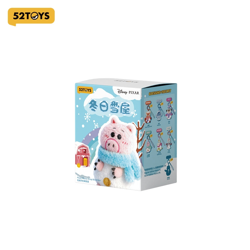 Disney Pixar Winter Snow Globe Series Plush Phone Charm Blind Box