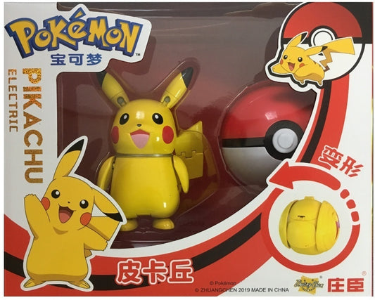 Pokémon: Pikachu Transforming Poké Ball Figure