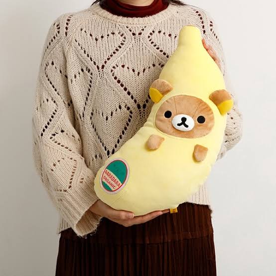 San-X Rilakkuma Mochi Banana Plush
