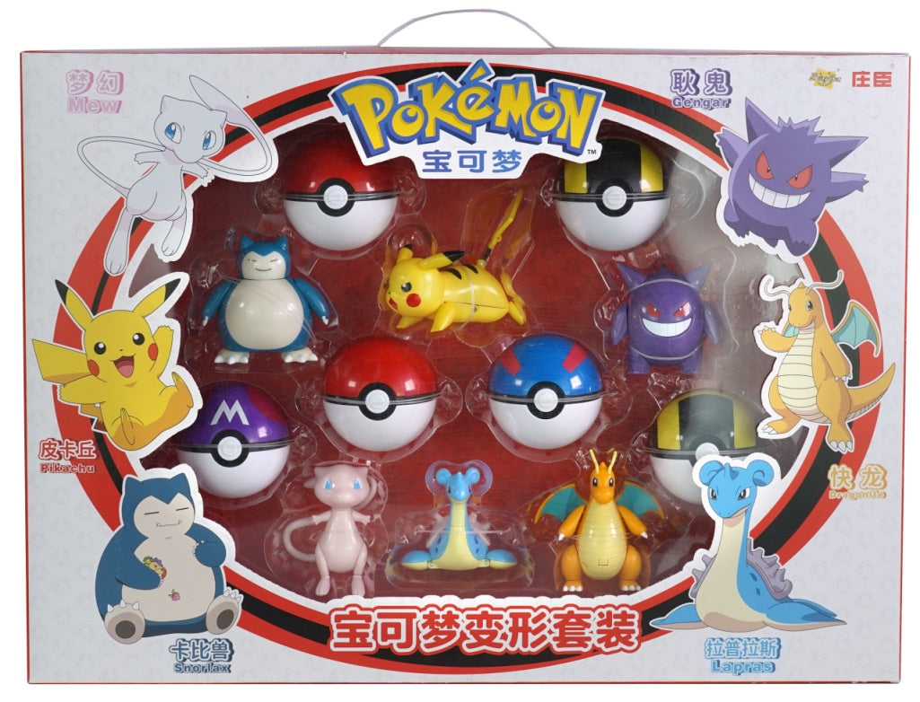 Pokémon Cool Transformation Poké Ball Figure Deluxe Gift Set