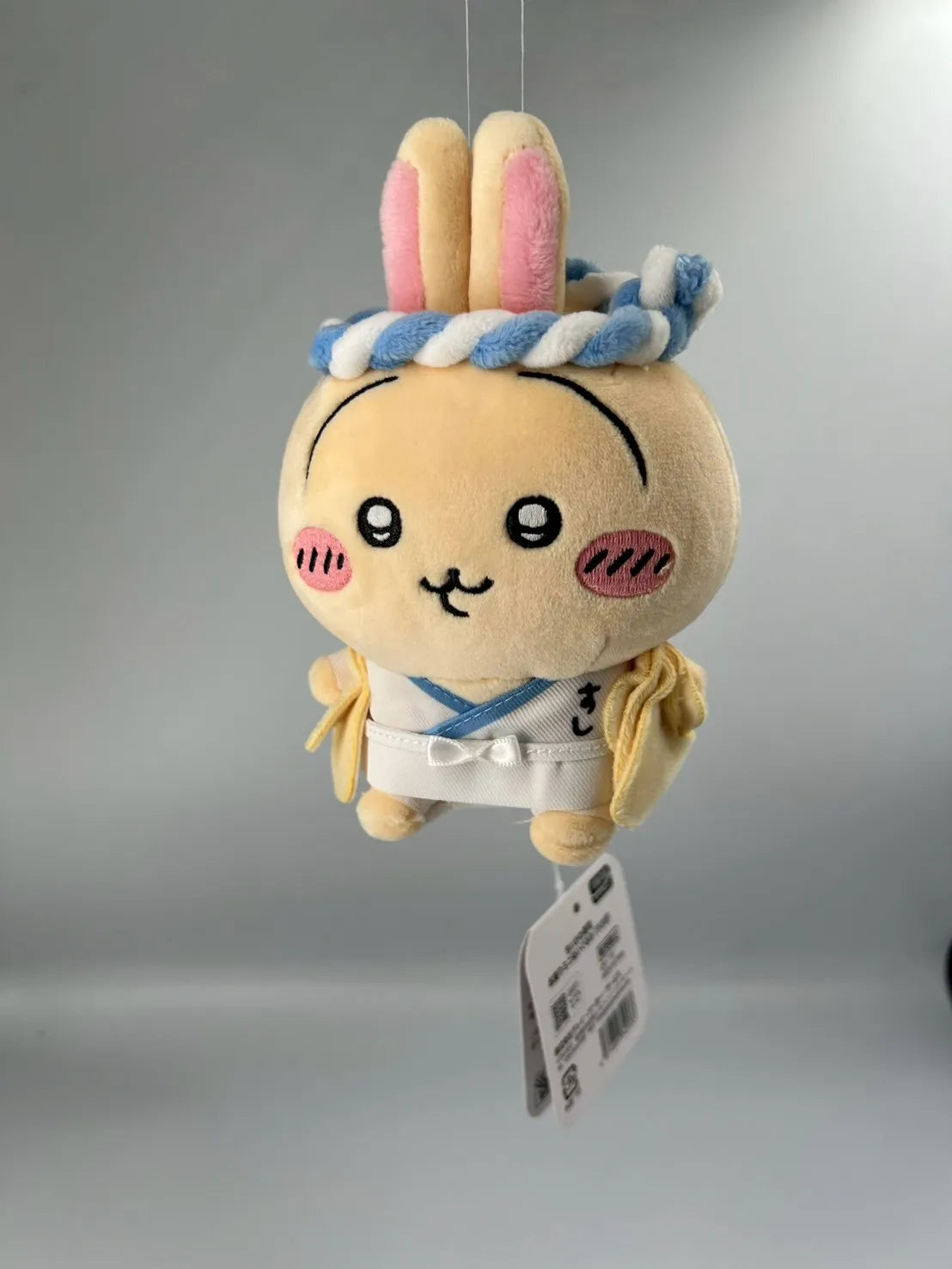 Chiikawa: Sushi Series Chef Usagi Mascot Keychain (Pickled Ginger Ver.) 12cm
