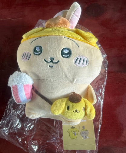 Chiikawa x Sanrio Collab: Usagi x Pompompurin Plush 20cm